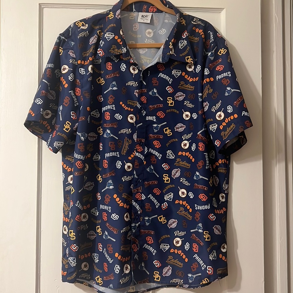 Padres Hawaiian XL button down